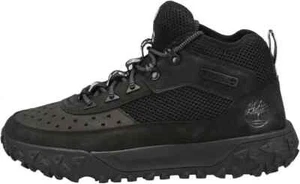 Timberland Men's Greenstride Motion 6 Mid Lace HKR Boot Jet Black A5VAC-015 - Picture 1 of 5