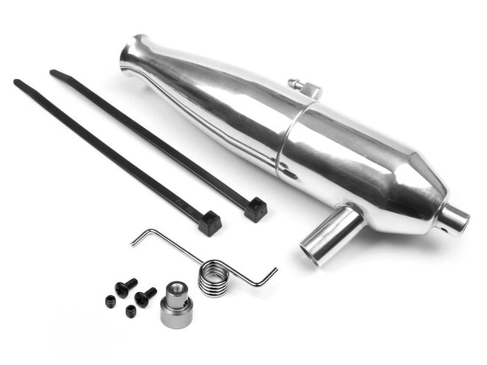 HPI Savage Polished Aluminum Tuned Pipe HPI86138 - Image 1 of 2