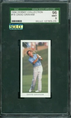1994 DORMY ERROR # 18 DAVID GRAHAM SGC 9 MAC SOLO FINEST GRADED 172 ISSUED * - Image 1 of 2