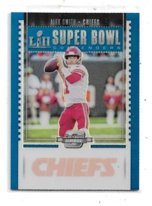 2017 Panini Contenders Optic Blue Parallel-#SB-7-Alex Smith-Chiefs-Limited #1/25 - Picture 1 of 2