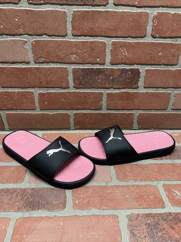 Sandali donna PUMA 'Cool Cat Sport' nero rosa argento slide taglia 9