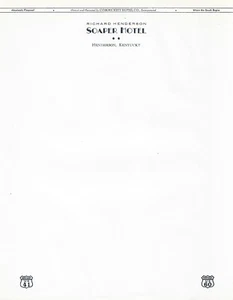 VINTAGE SOAPER HOTEL ~ HENDERSON, KENTUCKY ~ ADV. BRIEFPAPIER BRIEFPAPIER - Bild 1 von 2