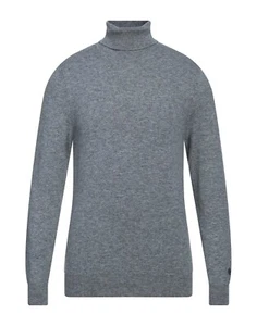 MAGLIONE DOLCEVITA UOMO MQJ MISTO LANA CASHMERE 6002 GRIGIO SCURO AUTUNNO/INVERN - Foto 1 di 1