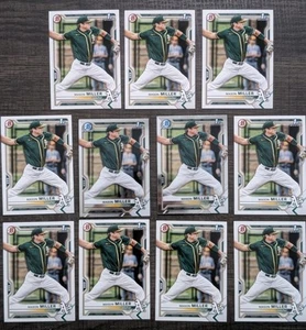 Lot of 11 1st Bowman Cards - MASON MILLER - 2021 Bowman Chrome RC ATHLETICS - Picture 1 of 5