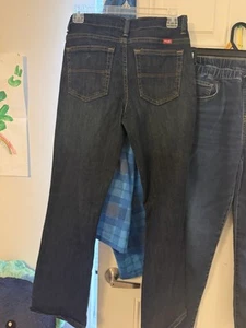 Wrangler Jeans Boys size 16 Regular Straight Leg Blue Adjustable Waist - Picture 1 of 6
