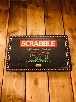Scrabble 50th Anniversary Board Game Limited Edition 1998 Complete  - Image 1 of 4