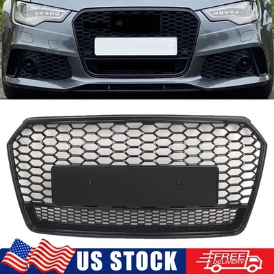 Front Bumper Grille Honeycomb Grill Radiator Protector for Audi A7 S7 2016-2018 - Image 1 of 4
