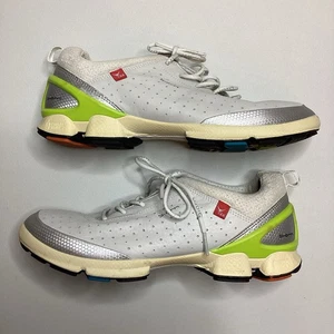 Ecco Golf Shoes Women Size US 9 EU 40 White Yak Leather Biom Hydromax Sneakers - Picture 1 of 14