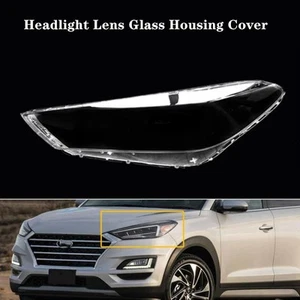 Left Headlight Lens Glass Housing Cover+Glue For Hyundai Tucson 2019-2021 2020 - Picture 1 of 1