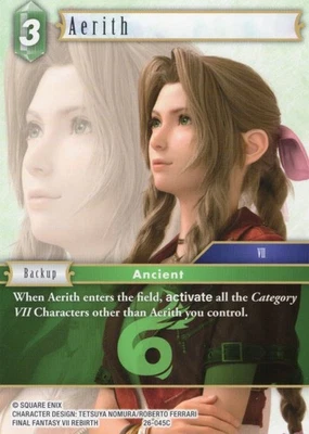 Aerith 26-045C NON FOIL - Opus 26: Gunslinger of the Abyss - Final Fantasy TCG - Image 1 of 2