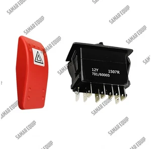 JCB REPUESTOS - INTERRUPTOR PANEL, PELIGRO 12V (REFERENCIA Nº- 701/60005) - Imagen 1 de 2