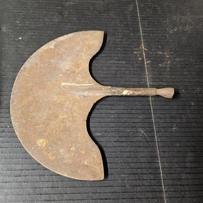 Антикварный китобойный инструмент 1800-х годов ручная ковка железо режущая лопата измельчитель - Изображение 1 из 4