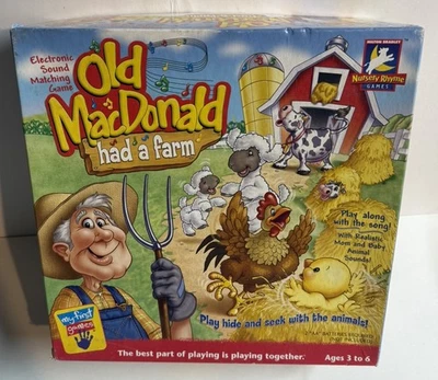 Old MacDonald Had A Farm Game musical electrónico 2002 Milton Bradley completo Foto 1 de 4