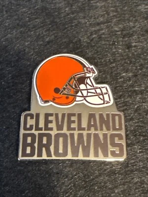 Cleveland Browns Collector Pin with Orange Helmet Logo NFL Football - Image 1 of 4
