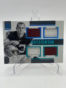 2019 PANINI ENCASED HUNTER RENFROW RC QUAD JERSEY BALL #D 33/50 SP - Picture 1 of 1
