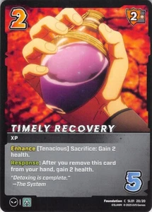 Solo Leveling Trading Card UniVersus SL01 20/20 C Pozione Guarigione Recupero Tempestivo - Foto 1 di 2