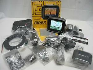 TomTom RIDER 1 Motorcycle Bike GPS Navigator Set tom 1st Edition riding trip  - Picture 1 of 4