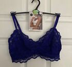NEW M&S Ladies Ultraviolet Lace Non Wired Bralette Sizes 8 A-C & 12 A-C