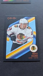 2023-24 O-Pee-Chee #32 Retro Black Border Max Domi Blackhawks /100 - Picture 1 of 3
