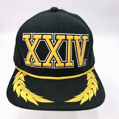 Mitchell & Ness Bruno Mars XXIV K Black Snapback Hat Cap 24k Gold Tour — 第 1/4 张图片