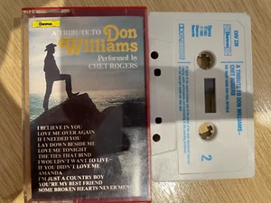 Chet Rogers - A Tribute To Don Williams, Cassette, Free Postage - Picture 1 of 4
