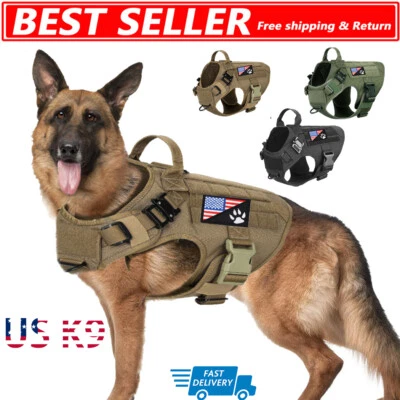 Arnés de chaleco táctico para perros - Chaleco de entrenamiento para perros mili