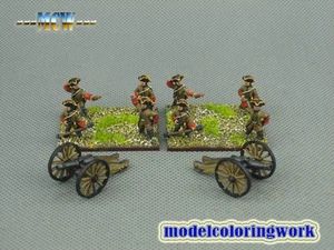 15 mm SYW Guerra de los Siete Años WGS Artillería Austriaca Pintada y 8 lb Cañón Ac2 - Imagen 1 de 5