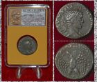 Ancient Roman Empire Coin ELAGABALUS Tetradrachm Eagle Reverse Antioch