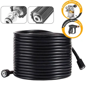 Pressure Washer Hose 3200PSI High Power Pump Cleaner Extension Pipe 1/4 M22-14mm - Picture 1 of 12