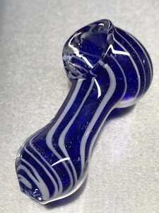 3” HAND PIPE BLOWN GLASS POCKET PIPA BOWL USA TOBACCO SMOKING MINI HITTER HEAVY - Picture 1 of 12