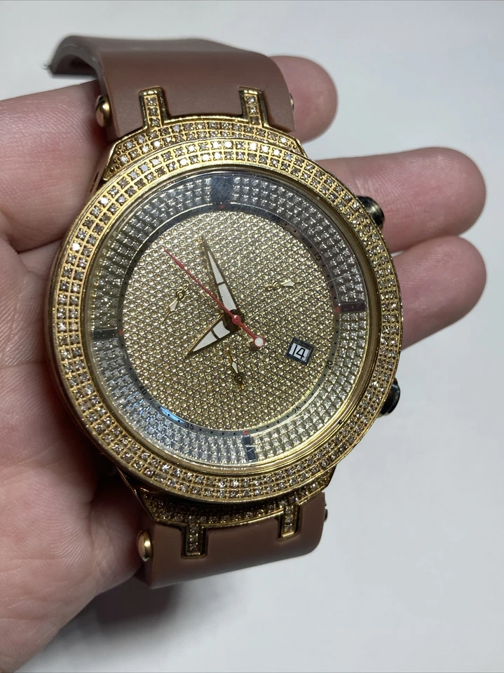 JOE RODEO MASTER All Stainless Steel w/ Diamonds Chronograph Swiss Men’s Watch - Image 1 of 4