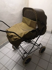 Gesslein Vintage/Retro Kinderwagen grün/ocker - Bild 1 von 11