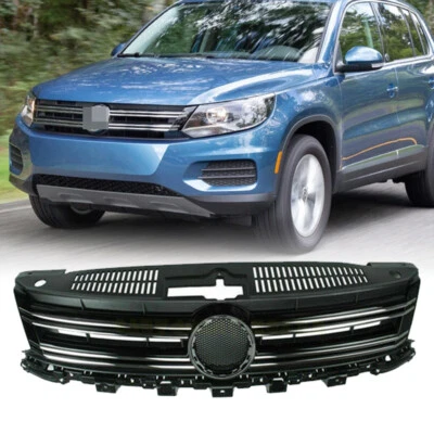 Parrilla de parachoques delantera cromada Fit 2012-2017 13 VW Volkswagen Tiguan Foto 1 de 4