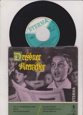 EP 7" 45rpm DRESDNER KREUZCHOR Und ob sich Wintersturm erhüb ETERNA 520296 DDR - Bild 1 von 2