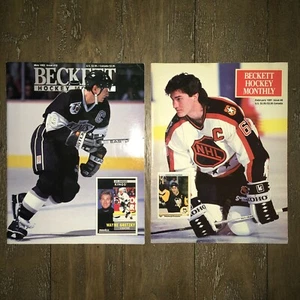 Wayne Gretzky Mario Lemieux NHL Hockey Beckett Magazines Vintage Back Issues Lot - Picture 1 of 1