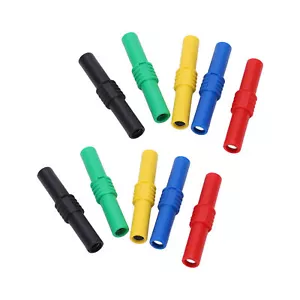 4 mm Isolierte Bananenkupplung Buchse auf Buchse Bananenstecker Steckschlüsseladapter - Bild 1 von 22