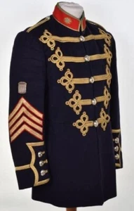 New Navy Blue Attila Imperial German Hussar Uniform Gold Braid Tunic - Picture 1 of 4
