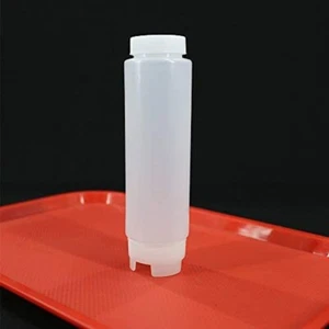 Paquete de 4 dispensadores de condimentos de salsa de ketchup de plástico CMI de 12 oz a 32 oz - Imagen 1 de 14