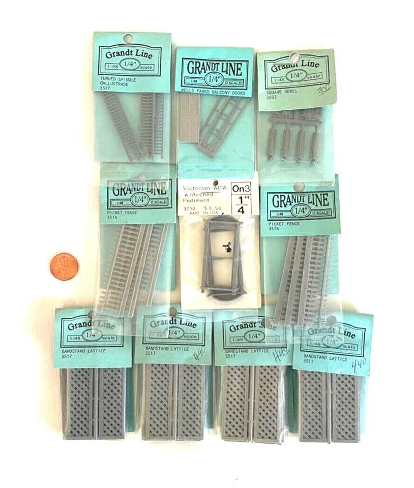 1/4" SCALE DOLLHOUSE MINIATURE BUILDING ACCESSORIES BY GRANDT LINE ( G ) - Image 1 of 1