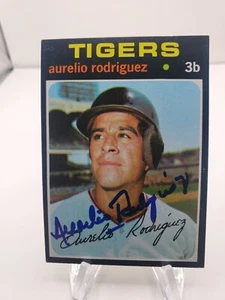 1971 Topps AURELIO RODRIGUEZ #464 AUTOGRAPH JSA CERTIFIED - Picture 1 of 3