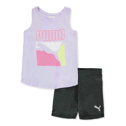 New Puma Toddler Girls Racerback Tank & Shorts Set Size 6 - Image 1 of 1