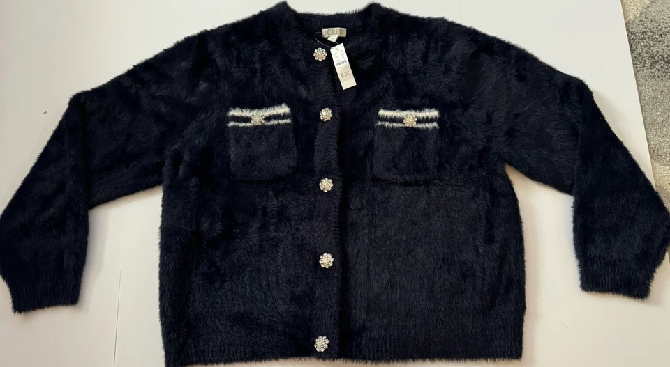 JCREW Cardigan Sweater Women’s jacket in brushed yarn Item BS987