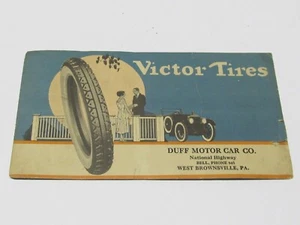 VINTAGE "VICTOR TIRES" ADVERTISING CARD - Picture 1 of 4