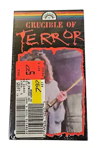 CRUCIBLE OF TERROR VHS VINTAGE HORROR MOVIE GOOD TIMES VIDEO 1971 / 1986 SEALED - Picture 1 of 6