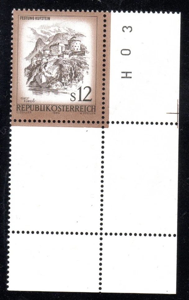 1980 Austria SC# 1108 - Kufstein Fortress - M-NH - Image 1 of 1