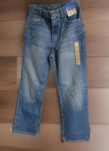 Route 66 boys size 14R blue denim jeans bootcut zip distressed adjustable waist - Picture 1 of 13