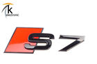 AUDI S7 4K Schriftzug schwarz rote Raute hinten