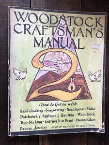 Woodstock Craftsman's Manual 2 1973 Stained Glass Printing Applique Jean Young - Picture 1 of 8