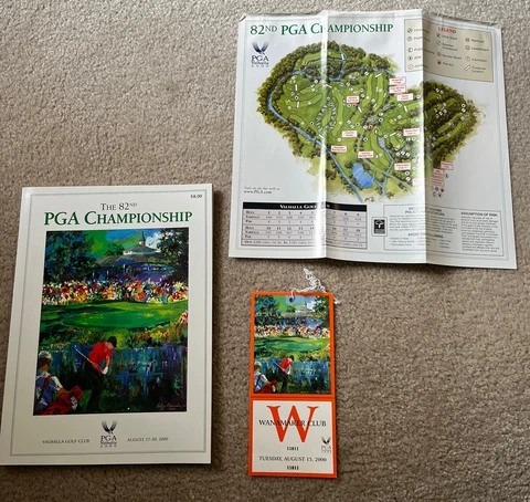 2000 PGA Championship Valhalla Golf Club + Ticket. Tiger Woods Won! Cover