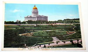 Memory Park State Capitol Salt Lake City Utah Centennial Postcard CA2 - Picture 1 of 3